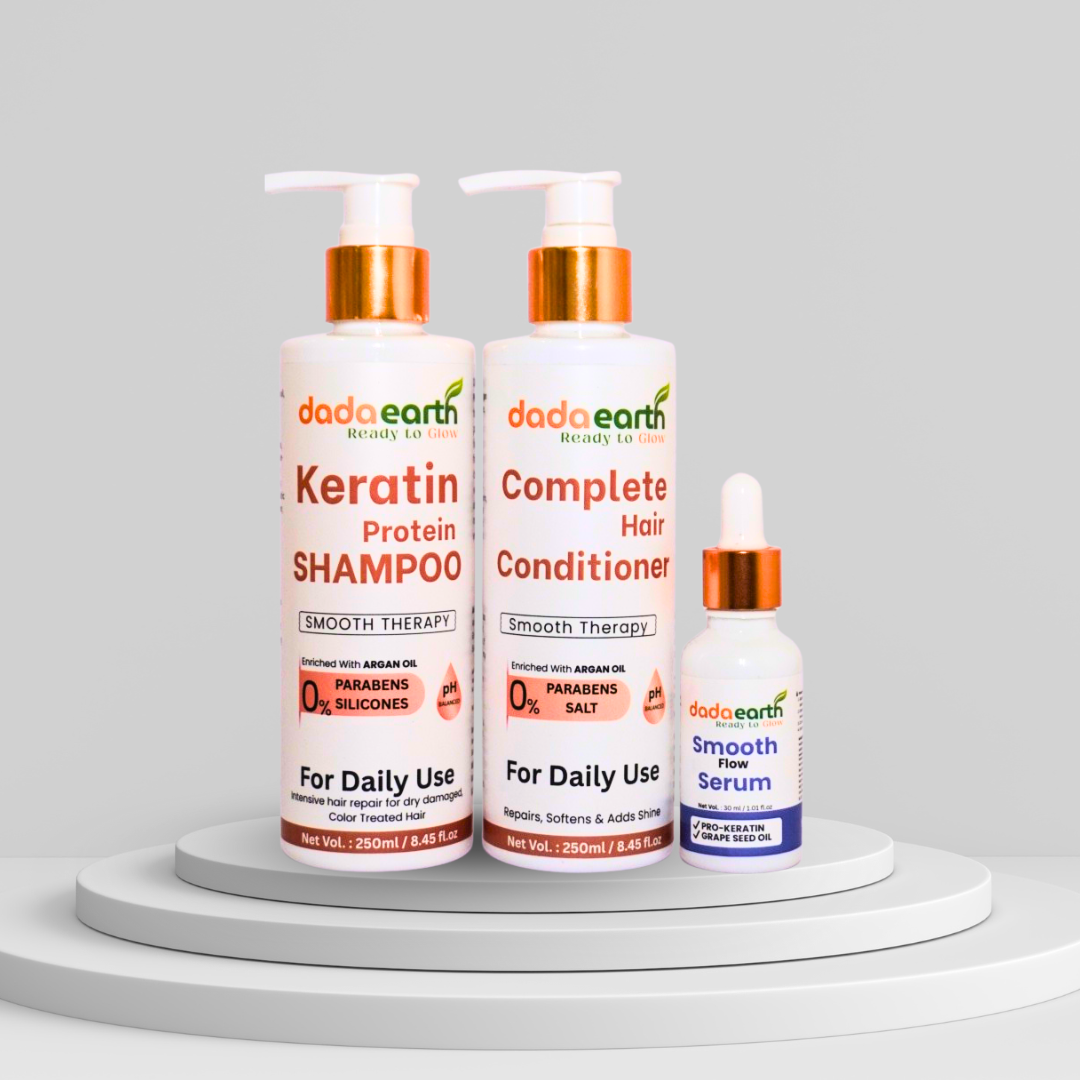 Smooth Therapy Hair Combo – Shampoo + Conditioner + Serum