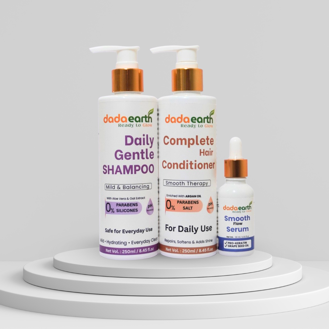 Daily Gentle Hair Combo – Shampoo + Conditioner + Serum