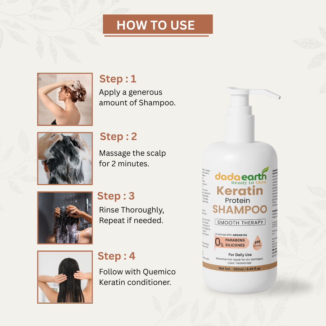 Keratin Protein Shampoo – Smooth, Repair & Shine