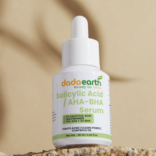 AHA/BHA Exfoliating Serum | Glycolic, Lactic & Salicylic Acid – 30ml