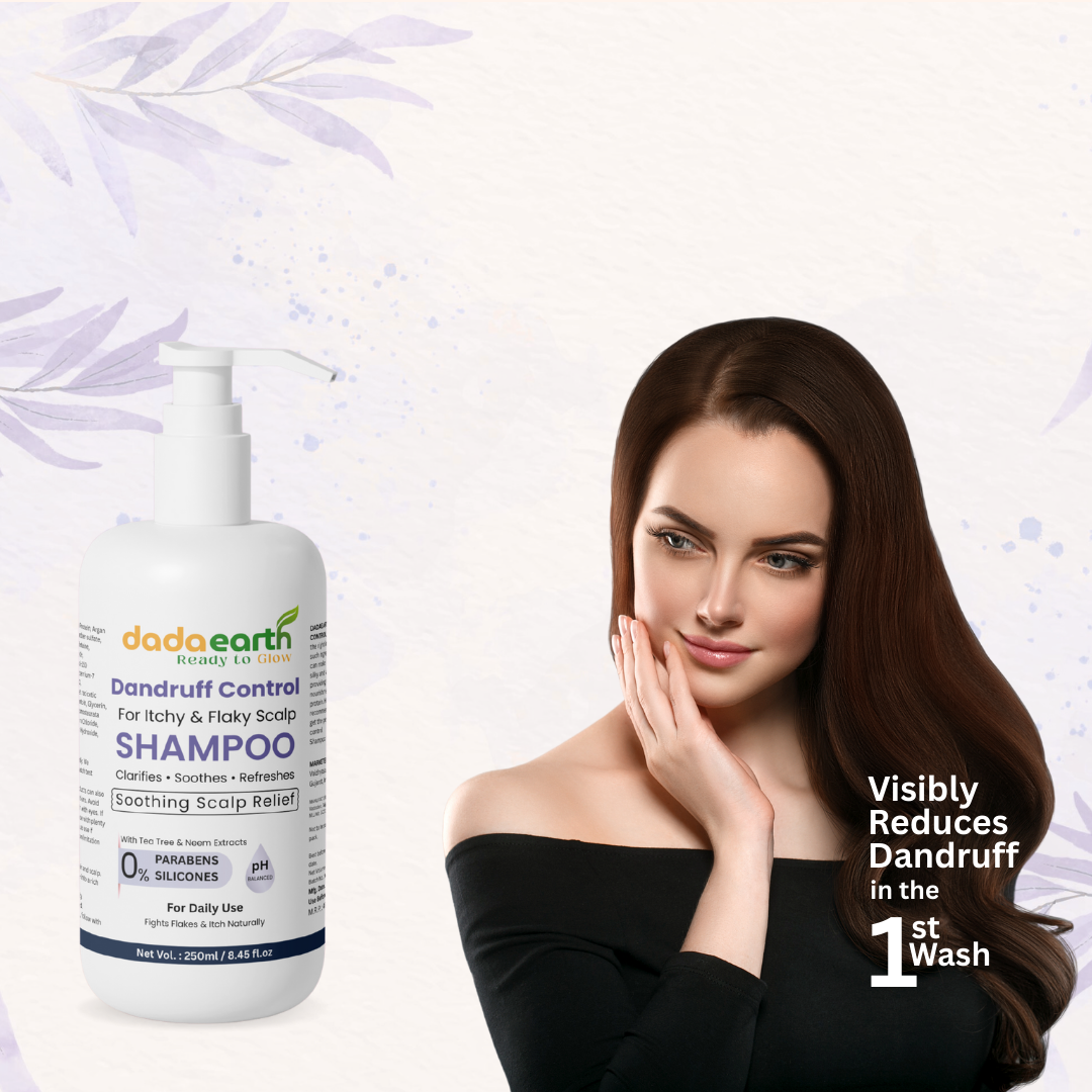 Smooth creamy lather of dandruff control shampoo shown in hand or close-up